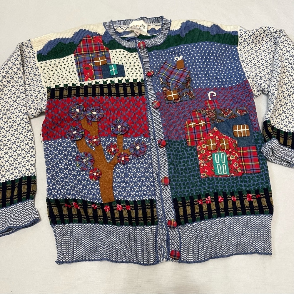 Vintage Susan Bristol Country House Sweater Cardigan 90’s Cottagecore